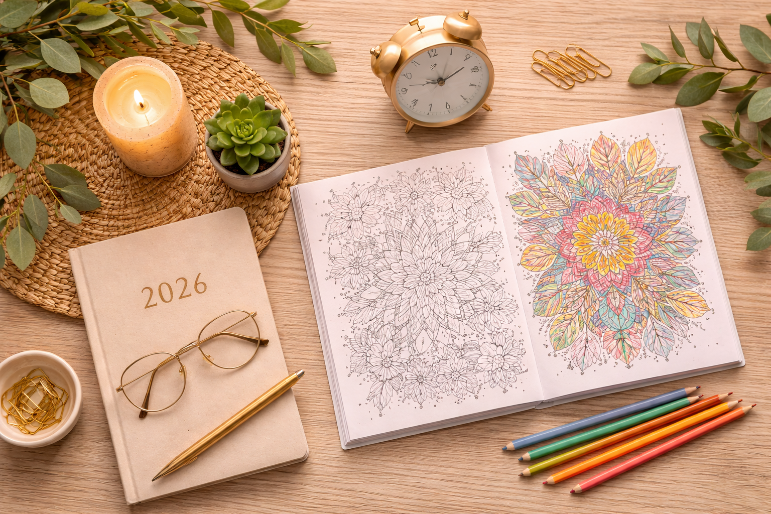 Coloring as a Healthy Alternative to Resolutions